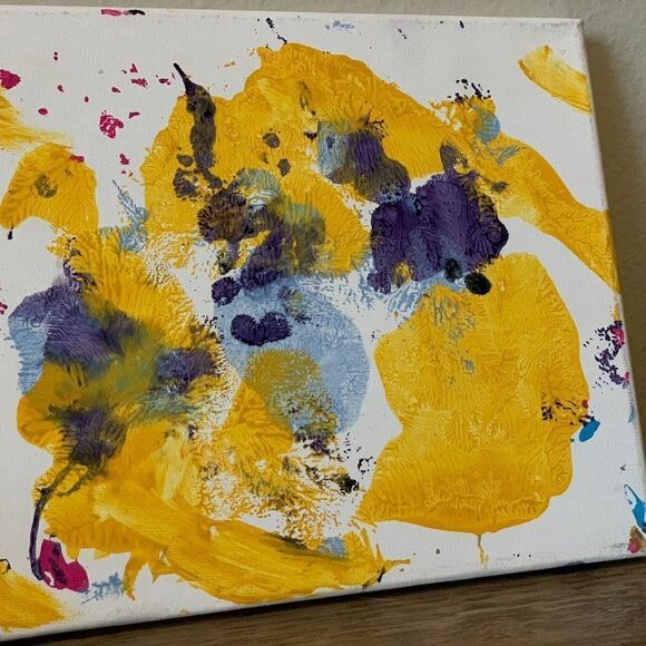 original abstract 8x10 canvas painting - Picture 2 of 3